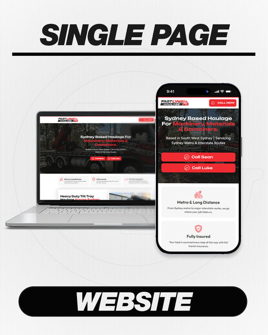 Single Page Website | Rolling Landing Page